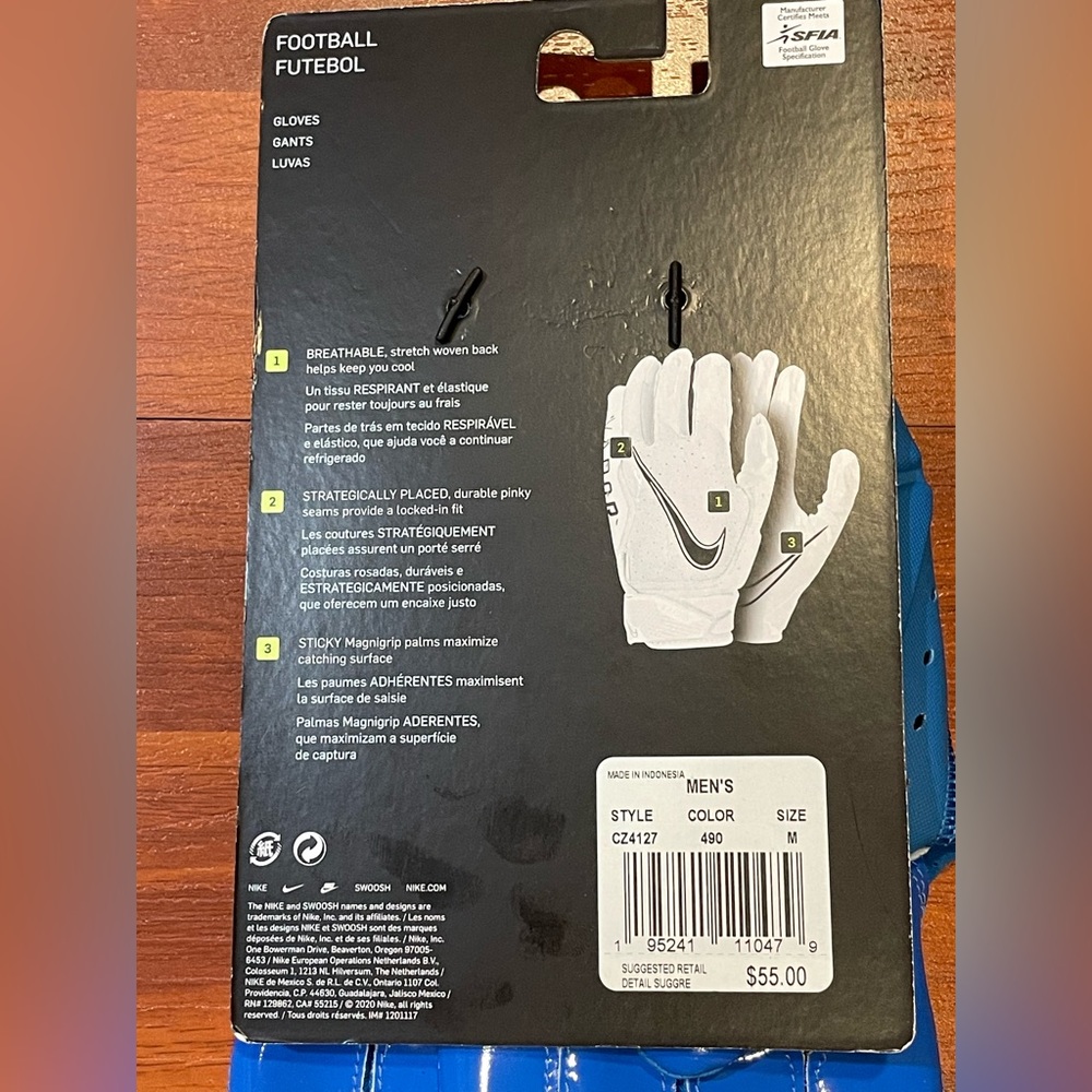 Nike Vapor Jet 6.0 Football Gloves (size us mens XL & 3XL) - Picture 4 of 13